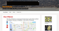 Desktop Screenshot of cityofmarion.com
