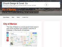 Tablet Screenshot of cityofmarion.com