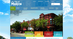 Desktop Screenshot of cityofmarion.org